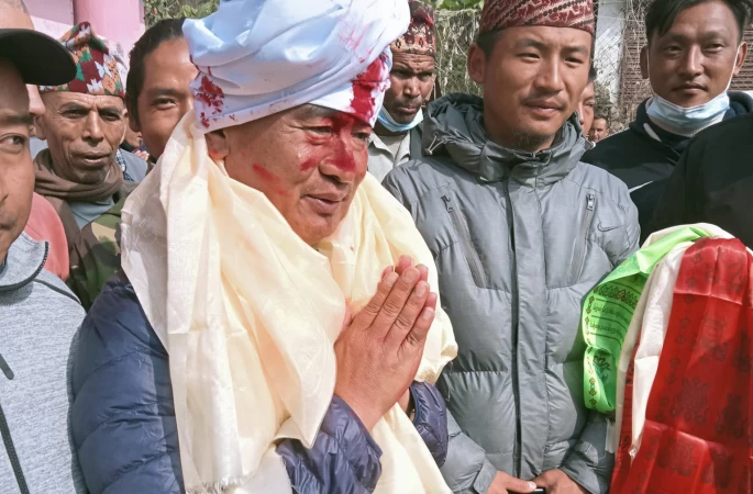 कांग्रेसको भोजपुर जिल्ला सभापतिमा बान्तावा निर्वाचित