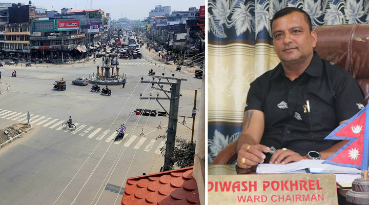 इटहरी वडा नं. ६ : मुख्य बजारको मुहार फेर्दै सबै क्षेत्रको विकासमा सक्रिय वडाध्यक्ष पोख्रेल