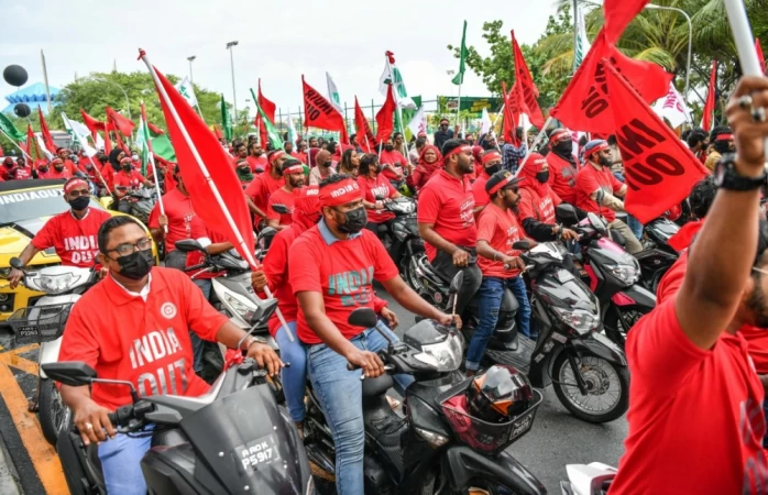 मालदिभ्समा बढ्दै छ ‘इन्डिया आउट’ अभियान