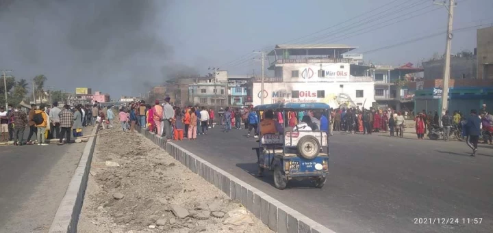 इटहरीमा ट्रकको ठक्करबाट बृद्धाको मृत्यु