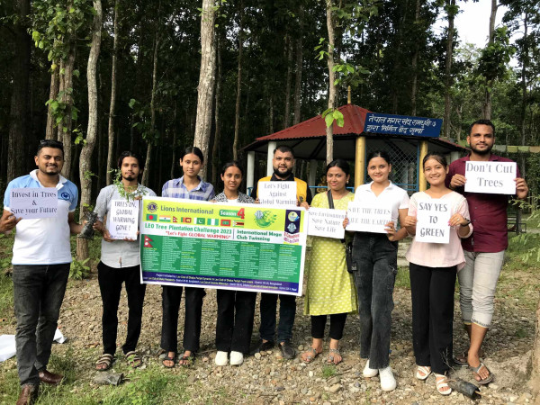 लियो क्लब अफ रामधुनी सिटिको आयोजनामा बृक्षारोपण कार्यक्रम सम्पन