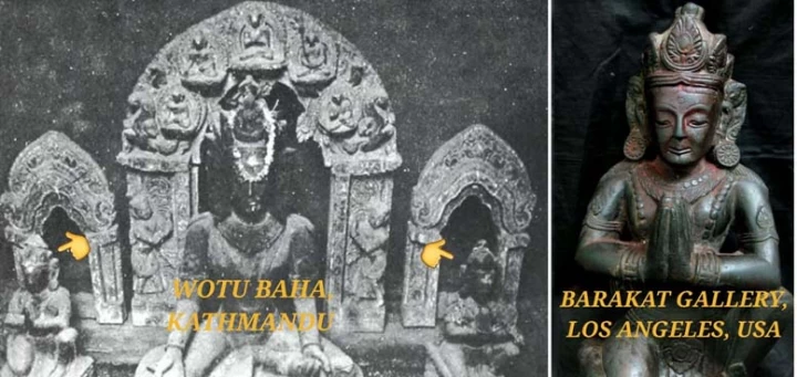 अमेरिकाको निजी ग्यालरीमा नेपालबाट चोरिएको चार सय वर्ष पुरानो मूर्ति