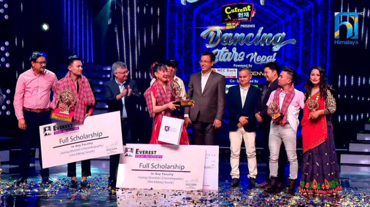 ‘डान्सिङ स्टार्स नेपाल’को उपाधि छिरिङ शेर्पा र सरोज प्रजालाई