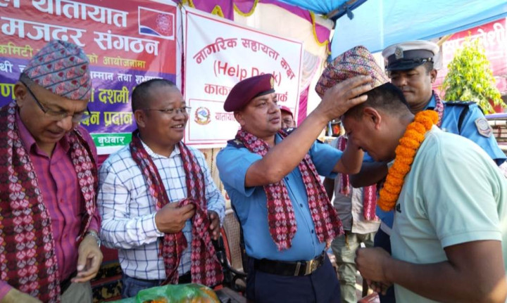 सुरक्षित यात्राका लागि चालकलाई शुभयात्रा कार्यक्रम