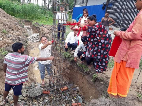 बराहक्षेत्रमा बहुआयमिक अस्पताल भवनको सिलन्यास